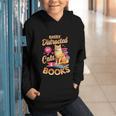 Cat Shirts For Women Book Lover Shirt Cats And Books Graphic Youth Hoodie