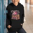 Chapter 67 Floral Book Stack Graphic Youth Hoodie
