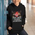 Christmas Matching Most Likely To Read A Book PJS Graphic Youth Hoodie