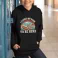 I Closed My Book To Be Here Reading Retro Bookworm Men Women Graphic Youth Hoodie