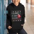 I Closed My Book To Be Here Ugly Christmas Sweater Graphic Youth Hoodie