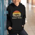 Coffee Beans & Books Retro Bookworm Librarian Graphic Youth Hoodie