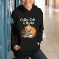 Coffee Cats & Books Lover For Women & Girls Coffee Graphic Youth Hoodie Coffee Cats & Books Lover For Women & Girls Coffee Graphic Youth Hoodie