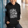Coffee Cats & Books Reading Book Lover Reader Graphic Youth Hoodie