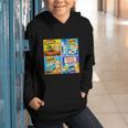 Comic Reader Comic Book Merch Vintage Reading Comic Books Graphic Youth Hoodie