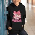 Coquette Bow All Booked For Valentines Teacher Book Graphic Youth Hoodie Coquette Bow All Booked For Valentines Teacher Book Graphic Youth Hoodie