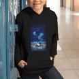 Cosmic Botanical Book Lover Reading Graphic Youth Hoodie
