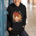 Cute Christmas Books Gingerbread Xmas Book Lover Teacher Graphic Youth Hoodie