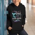 Cute Mermaid Librarian Teacher Dive Into A Good Book Reading Graphic Youth Hoodie Cute Mermaid Librarian Teacher Dive Into A Good Book Reading Graphic Youth Hoodie