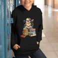 Cute Reading Chicken With Glasses Books Bookworm Reader Book Graphic Youth Hoodie Cute Reading Chicken With Glasses Books Bookworm Reader Book Graphic Youth Hoodie