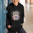 Cute Reading Owl Book Lover Teacher Librarian Bookworm Graphic Youth Hoodie Cute Reading Owl Book Lover Teacher Librarian Bookworm Graphic Youth Hoodie