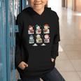 Cute Snowman Reading Books Christmas Winter Book Lover Graphic Youth Hoodie Cute Snowman Reading Books Christmas Winter Book Lover Graphic Youth Hoodie