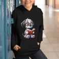 Dalmatian Reading a Book Dog Graphic Youth Hoodie Dalmatian Reading a Book Dog Graphic Youth Hoodie