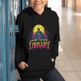 Death Gothic Support Your Local Library Lovers Book Graphic Youth Hoodie