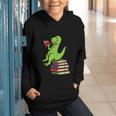 Dino Reading Read Reading Librarian Book Men Boys Kids Graphic Youth Hoodie Dino Reading Read Reading Librarian Book Men Boys Kids Graphic Youth Hoodie