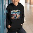 Don’t Sweat Deadlines Book Writer Author Writing Novelist Graphic Youth Hoodie Don’t Sweat Deadlines Book Writer Author Writing Novelist Graphic Youth Hoodie