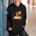 Dragon Fantasy Book Lover Bookish Reader Bookworm Wildflower Graphic Youth Hoodie