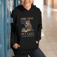 Drink Coffee Read Books Pet Cats Be Happy Bookworm Graphic Youth Hoodie Drink Coffee Read Books Pet Cats Be Happy Bookworm Graphic Youth Hoodie