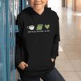 Drink Matcha Read Books Be Happy Book Lover Matcha Tea Lover Graphic Youth Hoodie