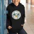 Duck Wilderness Book Reading Illustration Floral Graphic Youth Hoodie Duck Wilderness Book Reading Illustration Floral Graphic Youth Hoodie