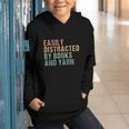 Easily Distracted By Books And Yarn Knitting & Crocheting Graphic Youth Hoodie Easily Distracted By Books And Yarn Knitting & Crocheting Graphic Youth Hoodie