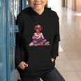 Educated Melanin Queen Afro Women Reading Book History Graphic Youth Hoodie