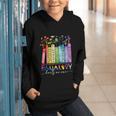 Equality Hurts No One Floral Books LGBTQ Gay Les Pride Month Graphic Youth Hoodie