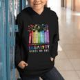 Equality Hurts No One Floral Books LGBTQ Pride Human Rights Graphic Youth Hoodie