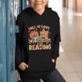 Fall In Love With Reading Autumn Pumpkin Teacher Book Lover Graphic Youth Hoodie Fall In Love With Reading Autumn Pumpkin Teacher Book Lover Graphic Youth Hoodie