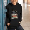 Fantasy Drama Tragedy Reading Lover Book Cat Humor Graphic Youth Hoodie Fantasy Drama Tragedy Reading Lover Book Cat Humor Graphic Youth Hoodie