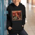 Fight Evil Read Books Propaganda Poster Graphic Youth Hoodie Fight Evil Read Books Propaganda Poster Graphic Youth Hoodie