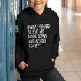 I Was Forced To Put My Book Down Book Worm Reader Graphic Youth Hoodie