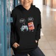 Gamer Book Lover Girl Women Bookworm Video Gaming Daughter Graphic Youth Hoodie