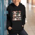 Ghost Christmas Reading Book Lover Library Christmas Teacher Graphic Youth Hoodie Ghost Christmas Reading Book Lover Library Christmas Teacher Graphic Youth Hoodie
