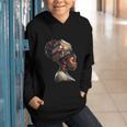 Girl Crown Of Books African Teacher Black History BHM Graphic Youth Hoodie