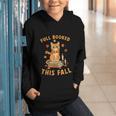 Halloween Fully Booked This Fall Book Ginger Cat Reading Graphic Youth Hoodie Halloween Fully Booked This Fall Book Ginger Cat Reading Graphic Youth Hoodie
