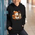 Halloween Ghost Reading Book Lovers Coffee Girl Women Graphic Youth Hoodie Halloween Ghost Reading Book Lovers Coffee Girl Women Graphic Youth Hoodie