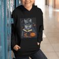 Halloween Girls Boys Cute Wolf Book Pumpkin Kids Halloween Graphic Youth Hoodie Halloween Girls Boys Cute Wolf Book Pumpkin Kids Halloween Graphic Youth Hoodie