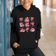 Hearts Reading Book Lovers All Booked For Valentine Graphic Youth Hoodie Hearts Reading Book Lovers All Booked For Valentine Graphic Youth Hoodie