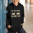 I'm This Many Books Old Read Book 2nd Birthday 2 Years Old Graphic Youth Hoodie
