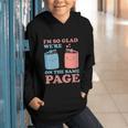 I'm So Glad We'Re On The Same Page Book Lover Writer Graphic Youth Hoodie