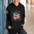 It's a Good Day To Read a Book Floral Stack Tee Graphic Youth Hoodie