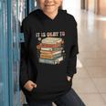 Its Okay Not To Be Okay Mental Health Awareness Floral Books Graphic Youth Hoodie