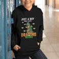 Just a Boy Who Loves Dragons And Books Reading Dragon Graphic Youth Hoodie