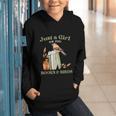 Just a Girl Who Loves Books And Birds Book Reading Bird Love Graphic Youth Hoodie
