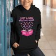 Just A Girl Who Loves Books Butterflies Reading Graphic Youth Hoodie