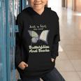 Just a Girl Who Loves Butterflies And Books Butterfly Graphic Youth Hoodie Just a Girl Who Loves Butterflies And Books Butterfly Graphic Youth Hoodie