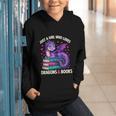 Just a Girl Who Loves Dragons And Books Reading Graphic Youth Hoodie Just a Girl Who Loves Dragons And Books Reading Graphic Youth Hoodie