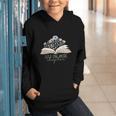 Just One More Chapter Floral Book Wildflower Aesthetic Art Graphic Youth Hoodie