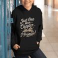 Just One More Chapter Reading Book Lover Bibliophile Graphic Youth Hoodie